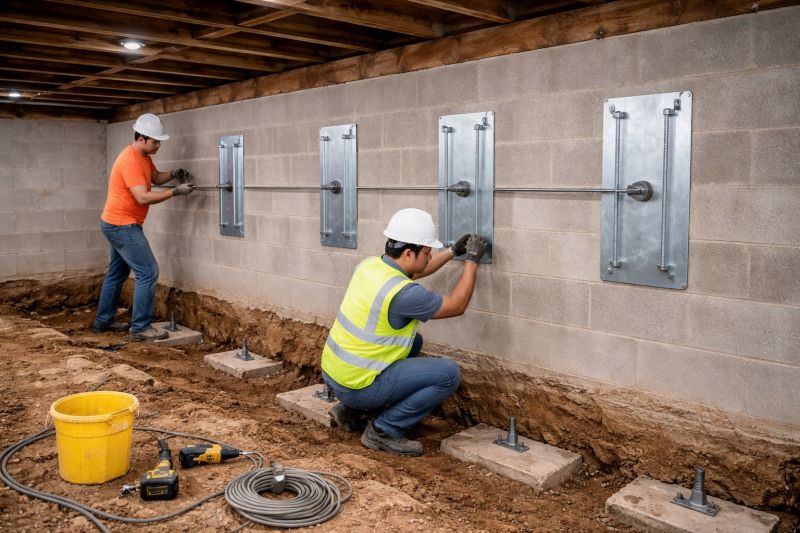 Basement Stabilization in Union County, NC