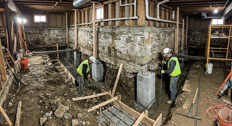 Basement Underpinning in Union County, NC
