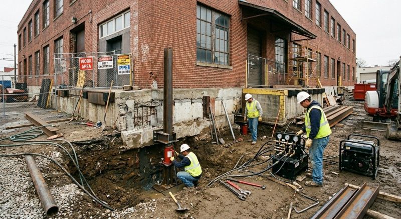 Building Foundation Repair in Midland, NC