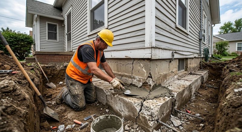 Building Foundation Repair in Midland, NC