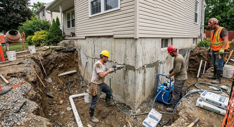 Concrete Foundation Repair in Waxhaw, NC