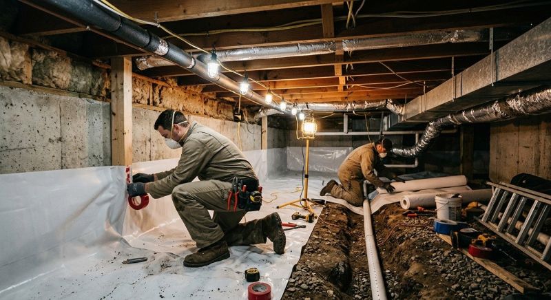 Crawl Space Leveling in Union County, NC