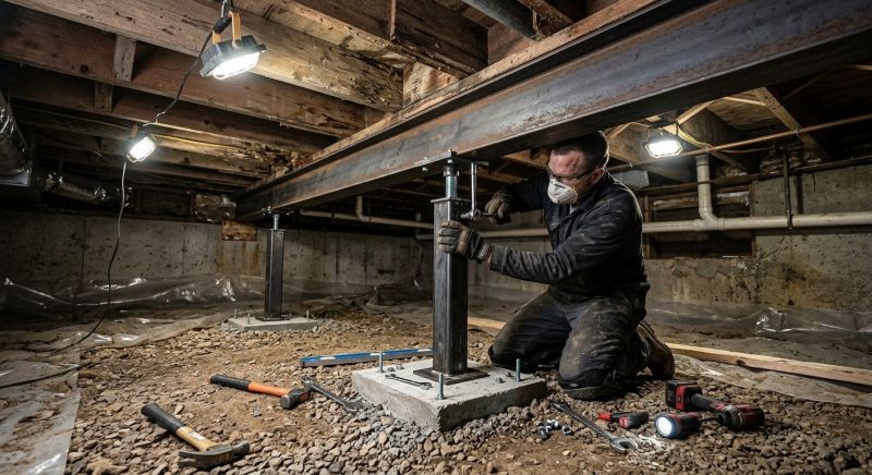 Crawlspace Structural Repair in Union County, NC