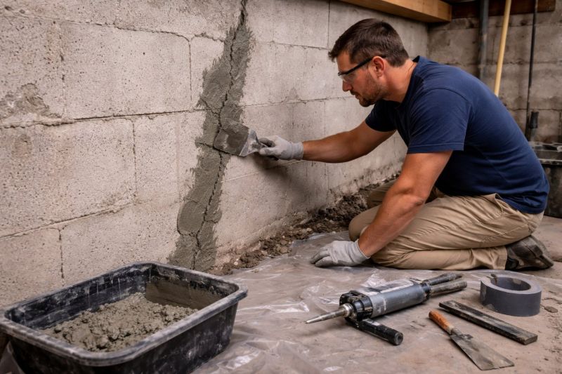 Foundation Crack Repair in Midland, NC