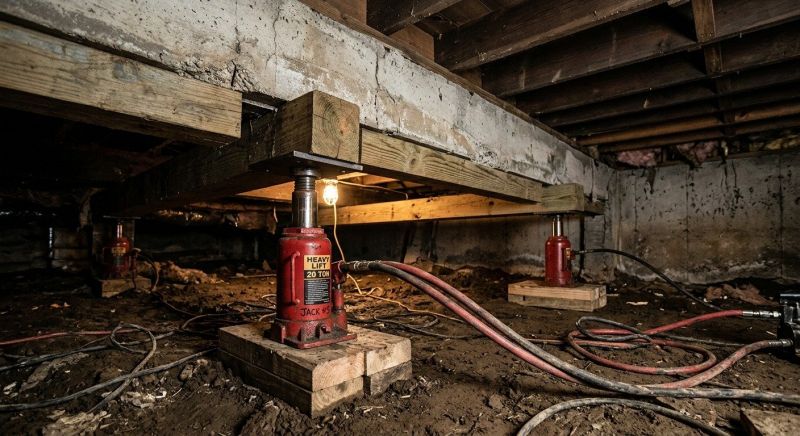 Foundation Jacking in Locust, NC