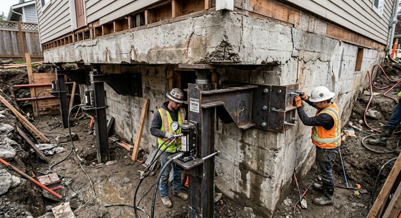 Foundation Lifting in Locust, NC