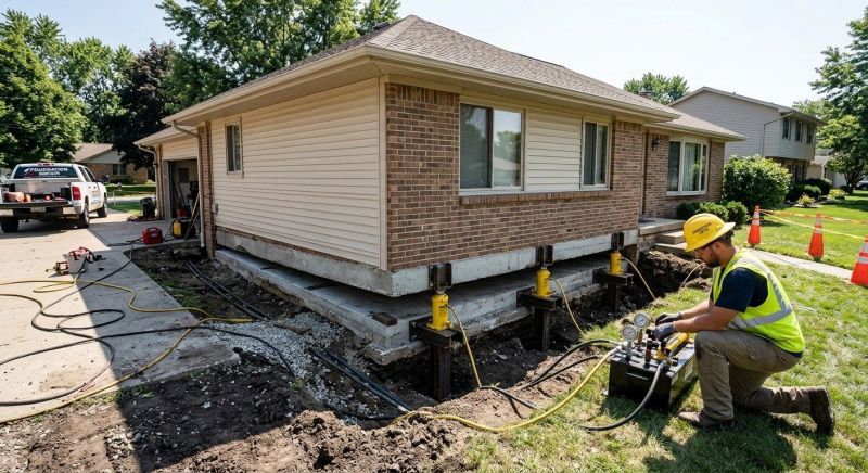 Foundation Lifting in Mecklenburg County, NC