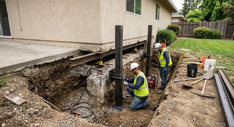Foundation Pier Repair in Union County, NC