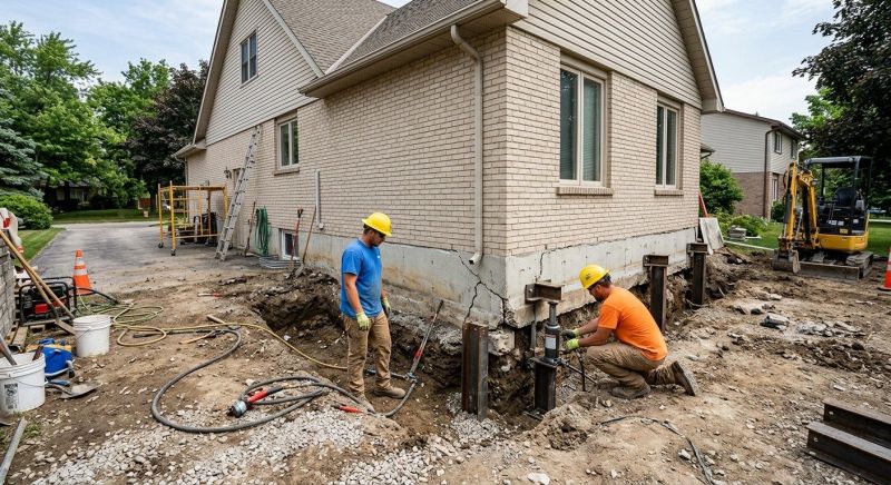Helical Piers Installation in Union County, NC