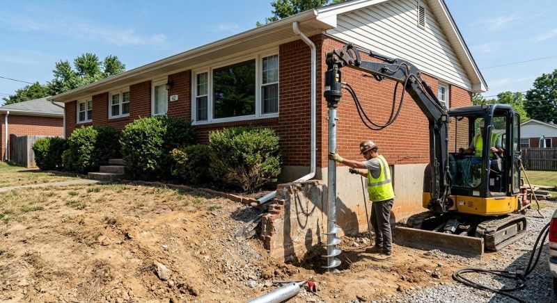 Helical Pile Installation in Union County, NC