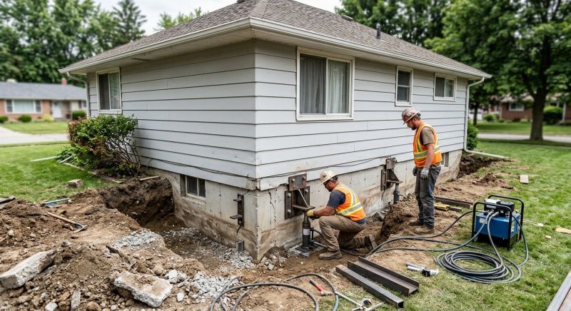 House Foundation Repair in Union County, NC