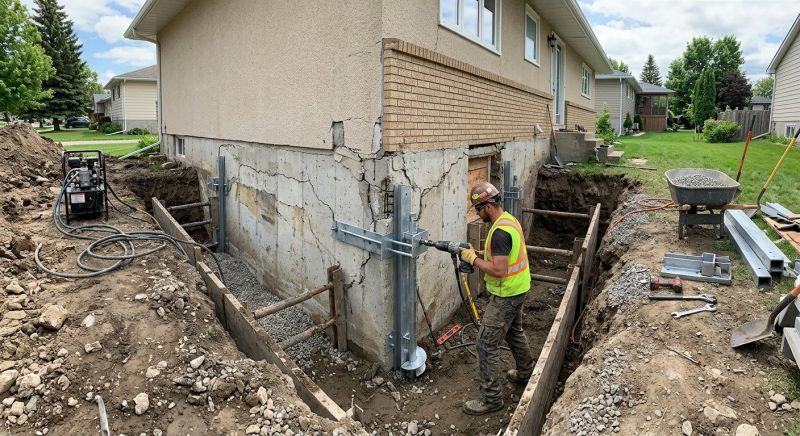 House Foundation Repair in Wingate, NC
