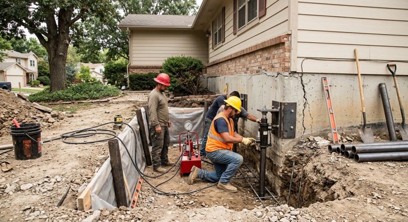 Leaking Foundation Repair in Union County, NC