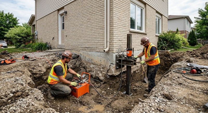 Sinking Foundation Lifting in Union County, NC