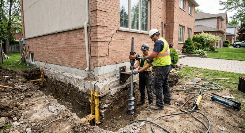 Sinking Foundation Repair in Indian Trail, NC