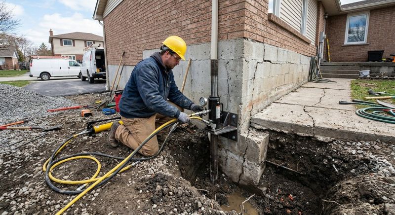 Sinking Foundation Repair in Midland, NC