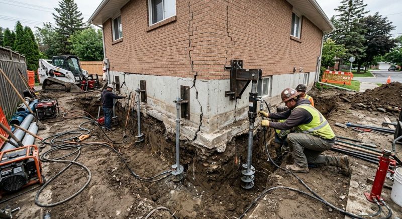 Sinking Foundation Repair in Monroe, NC
