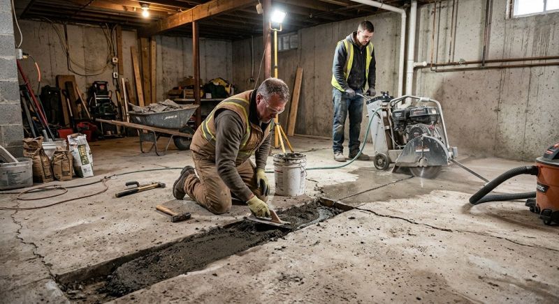 Slab Foundation Repair in Union County, NC